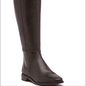 Calvin Klein Finley high leather brown boots 5.5